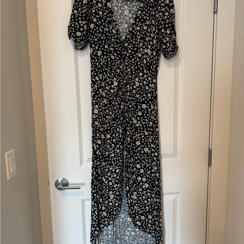 AFRM Black Floral Midi Dress - Picture 2 of 3